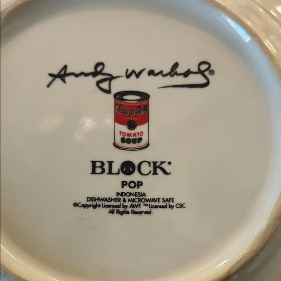 Rare Vintage Andy Warhol Campbell’s Soup Bowls. set of 6 manufactured by Block. - Picture 2 of 13